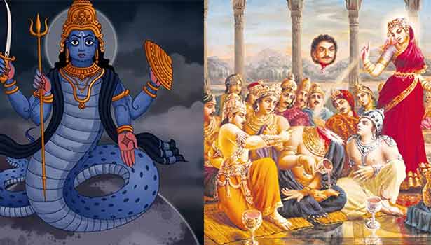 மனித தலையும் பாம்பு உடலும் கொண்ட ராகு..!