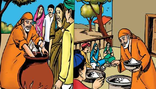 தன் குழந்தைகள் பட்டினி இருப்பதை அனுமதிக்காத சாய்பாபா