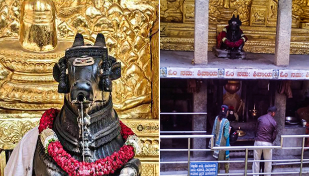 700 வருடங்களாக தொடர்ந்து நந்தியின் வாயில் இருந்து வழியும் நீர் – அதிசய நந்தி கோயில்