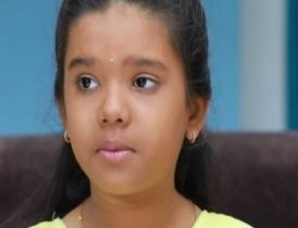 சீரியல் பரதிகண்ணம்மாவில் குட்டி பொண்ணு  ஹேமாக்கு  குரல் கொடுப்பது இந்த குட்டி பொண்ண ???