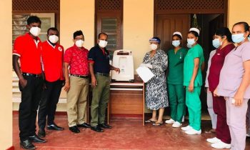 இலங்கை செஞ்சிலுவைச் சங்கத்தினால் ஒக்சிசன் செறிதாக்கி வழங்கி வைப்பு,