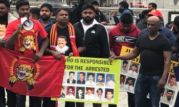 காணாமல் ஆக்கப்பட்ட உறவுகளுக்கு நீதி வேண்டி இலண்டனில் கவனயீர்ப்பு!