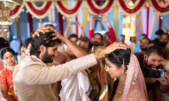 வலிமை பட வில்லன் திருமணத்திற்கு நேரில் சென்று வாழ்த்திய சிரஞ்சீவி.