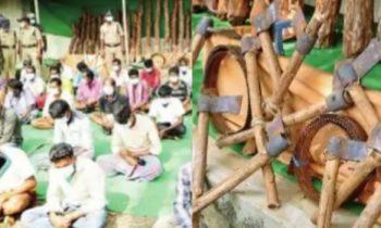 செம்மரம் கடத்திய குற்றச்சாட்டில் 58 பேர் அதிரடி கைது.