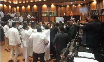 நாடாளுமன்றில் அமைதியின்மை.