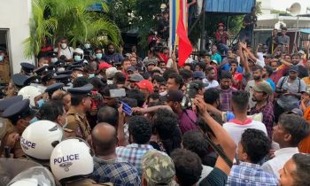 கொழும்பில் மீண்டும் வெடித்த போராட்டம்.