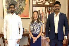 அமெரிக்க தூதர், ஜீவன் தொண்டமான்  அகியோருக்கிடையில்  இடம்பெற்ற விசேட சந்திப்பு.