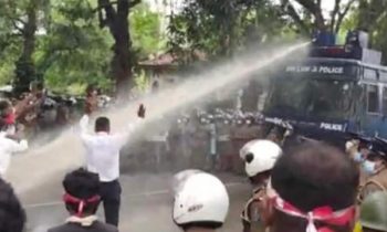 கொழும்பில் பதற்றம்: ஆர்ப்பாட்டக்காரர்கள் மீது கண்ணீர் புகை பிரயோகம்.